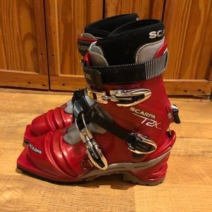 Scarpa T2X Telemark Boots size 27 (9-9.5)